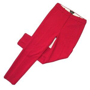 NWT J.Crew High Rise Cameron in Ripe Cherry Four Season Stretch Ankle Pants 2